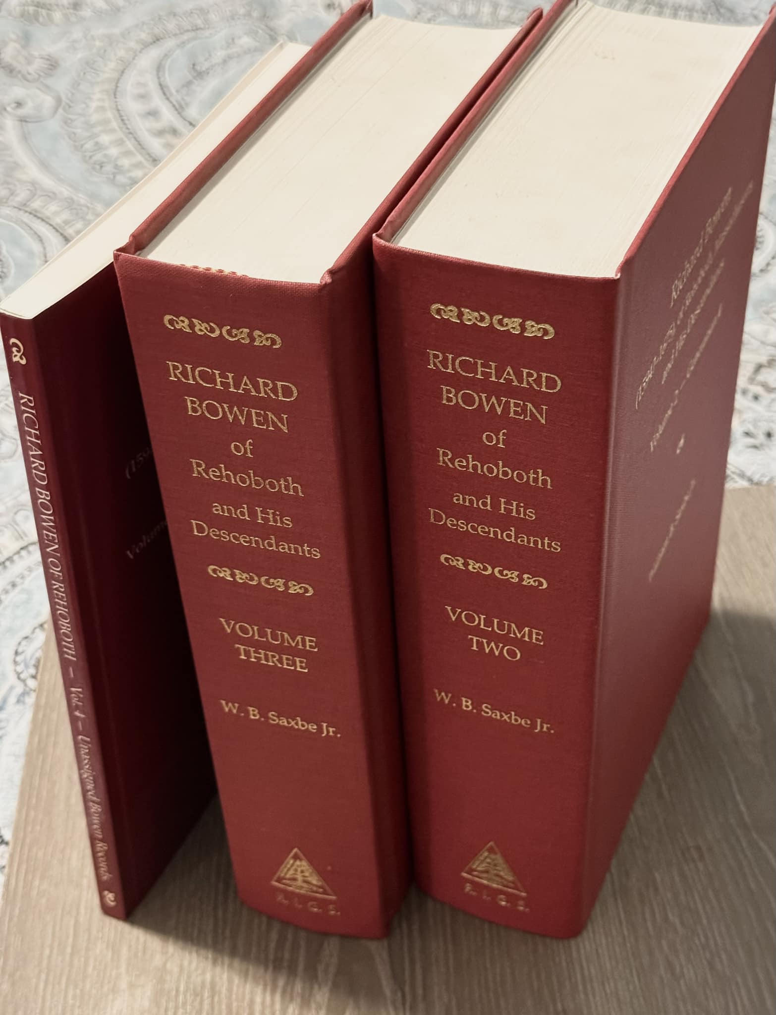 Richard Bowen (1594?-1675) of Rehoboth, Massachusetts and His Descendants Vols, 2-4