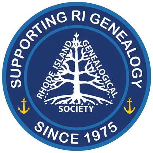 Rhode Island Genealogical Society 50th anniversary logo